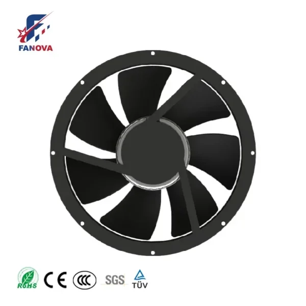 Ball Bearing, FANOVA, 230V, Axial, 200mm-630mm