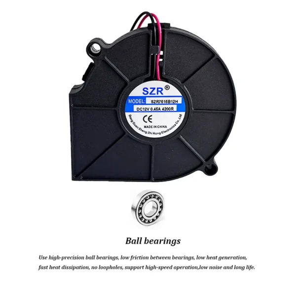 Ball Bearing, SZR7515, 12V, Brushless, 5/12/24V - view 5