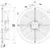 Ball Bearing, W2e300-cp02-30, 230v, 300mm, 2205cfm - view 3