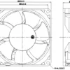 Ball Bearing, YCCFAN, IP55, Waterproof, 1238 - view 2