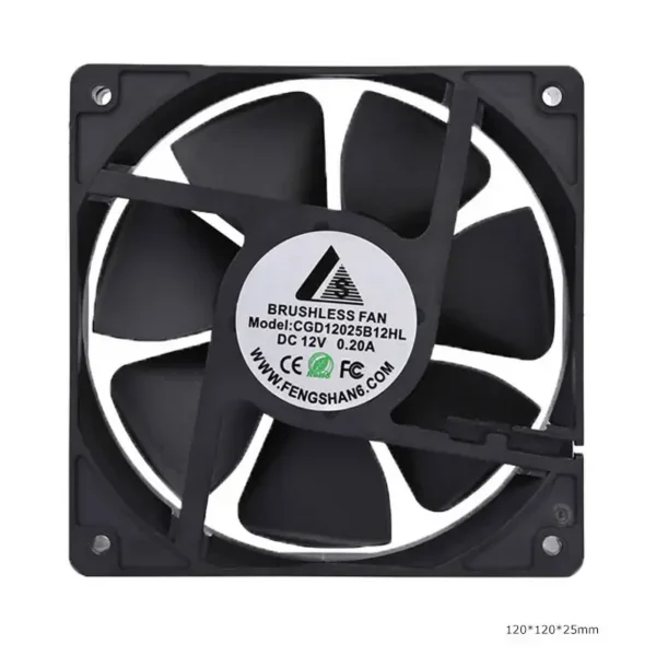 Ball Metal Axial Fan, 12038, 120mm, 38mm, 110V - view 2