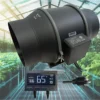 Ball Plastic Duct Fan, AC 100V~240V, Electric