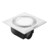 Bathroom Ceiling Exhaust Fan, ABS, Plastic, Axial, LED