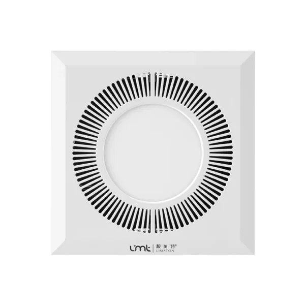 Bathroom Ceiling Exhaust Fan, ABS, Plastic, Axial, LED - view 2