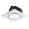 Bathroom Ceiling Exhaust Fan, ABS, Plastic, Axial, LED - view 3
