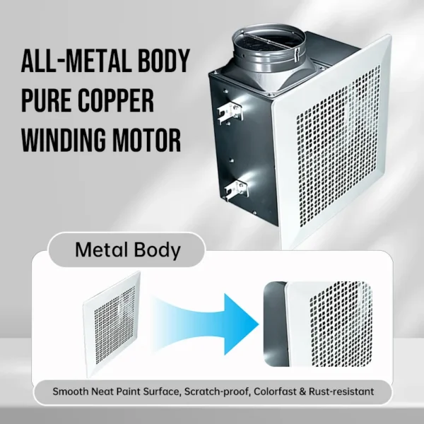 Bathroom Ceiling Exhaust Fan, AC 220 V, Electric - view 3