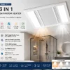 Bathroom Ceiling Heater, 1300W, LED, 500m³/h