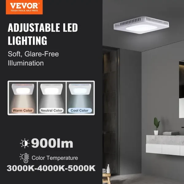 Bathroom Exhaust Fan, Ceiling, 120V - view 3