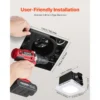 Bathroom Exhaust Fan, LED, CFM, Ceiling - view 4