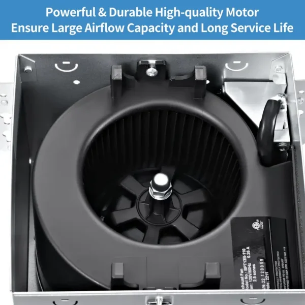 Bathroom Exhaust Ventilation Fan, 110, CFM, Ceiling - view 5
