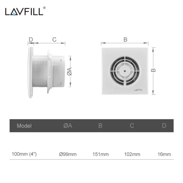 Bathroom Fan, 110V, Electric - view 2