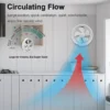 Bathroom Kitchen Exhaust Fan, 220-240V, 6-Inch, Plastic, Wall - view 4