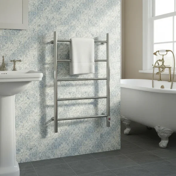 Bathroom Towel Warmer, Wall, Aluminum, NO - view 4