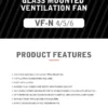 Bathroom Ventilation Exhaust Fan, ANGEGA, VF-N4/5/6, ABS - view 6