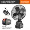 Battery Mini Electric Fan, Portable, 21V~48V, Lithium battery - view 5