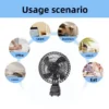 Battery Mini Electric Fan, Portable, 21V~48V, Lithium battery - view 6