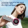 Battery-powered Handheld Fan, Portable, LCD, 100-Speed - view 3