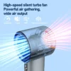 Battery-powered Handheld Fan, Portable, LCD, 100-Speed - view 5