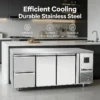 Beverage Cooler, Stainless, Steel, 420L, 4-Shelf