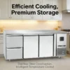 Beverage Cooler, Stainless, Steel, 420L, 4-Shelf - view 2