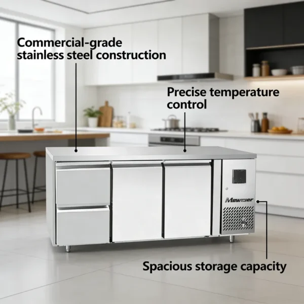Beverage Cooler, Stainless, Steel, 420L, 4-Shelf - view 3
