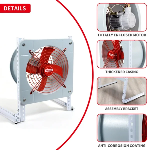 Bfag-300 Explosion-proof Axial Fan, 220V, Aluminum, Wall - view 5