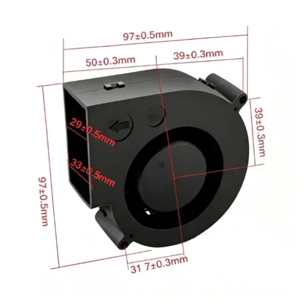 Bfb1012h Axial Flow Fan, Brushless, 12V, 3200RPM-7500RPM - view 5