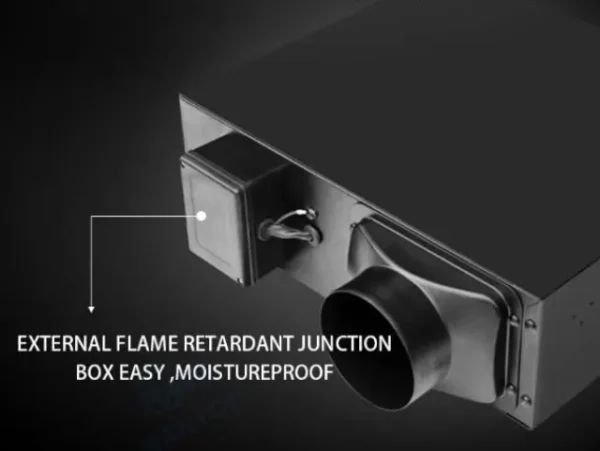 Bidirectional Flow Exhaust Blower, 220V, Ceiling, Plastic - view 3