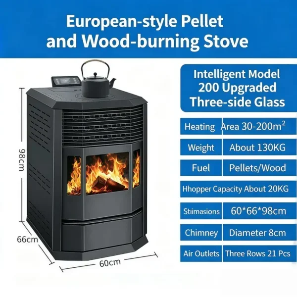Biomass Pellet Heating Stoveenergy, 7kW-240kW - view 4