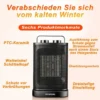 Black Electric Fan, 1500W, PTC, 249 - view 4