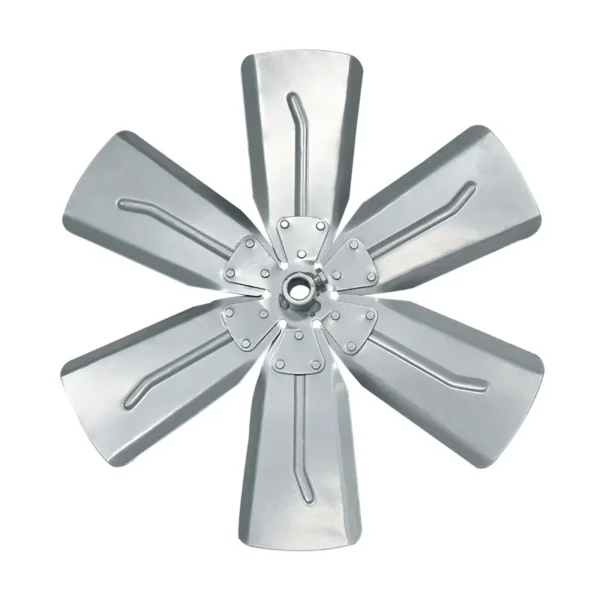 Blade Curved Fan, 150mm, galvanized, galvanized three - view 2
