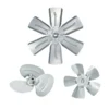 Blade Curved Fan, 150mm, galvanized, galvanized three - view 3
