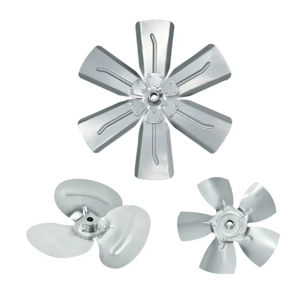 Blade Curved Fan, 150mm, galvanized, galvanized three - view 3