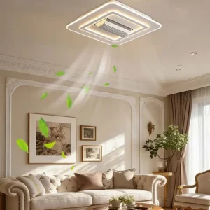 Bladeless Ceiling Fan, 6-Speed, Plastic+Metal
