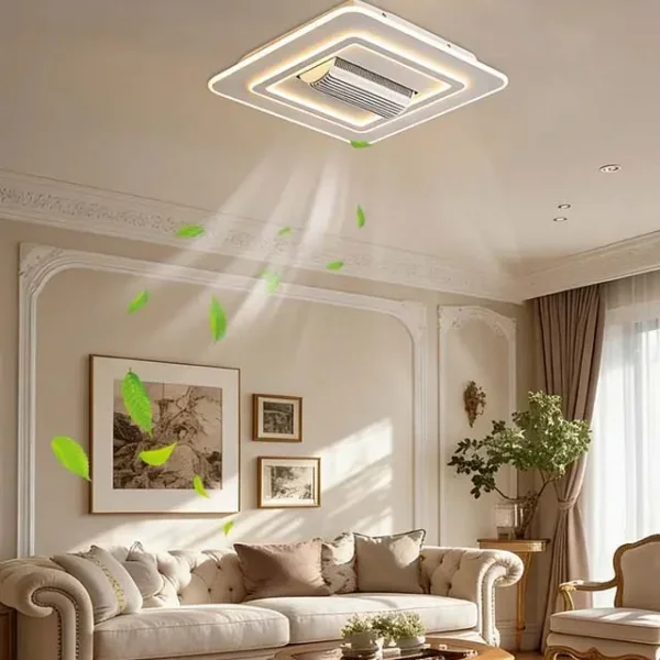 Bladeless Ceiling Fan, 6-Speed, Plastic+Metal