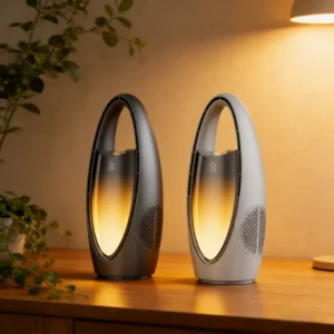Bladeless Mini Desk Fan, Portable, Plastic