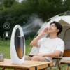 Bladeless Mini Desk Fan, Portable, Plastic - view 4