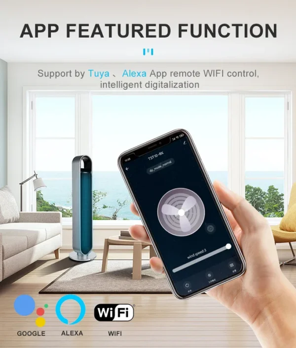 Bladeless Smart Tower, ETL, Plastic - view 4