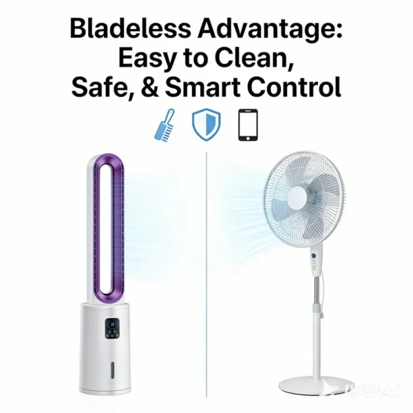 Bladeless Tower, 70W, 70W(0.09hp), Plastic - view 6
