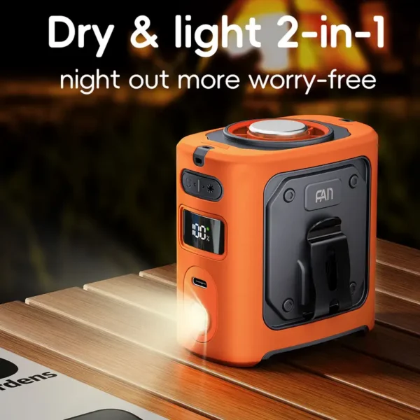 Bladeless Walk Fan, Brushless, USB, 8000mAh