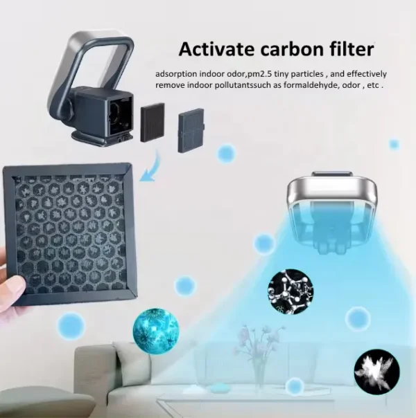 Bladeless Wall Fanmodern, Waterproof, Plastic - view 2