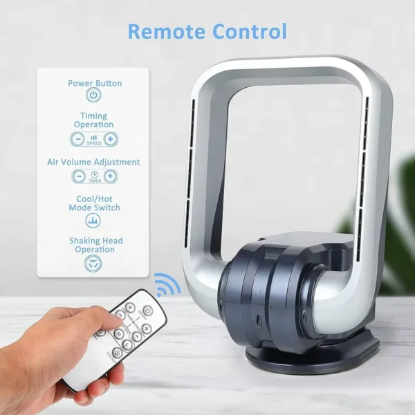 Bladeless Wall Fanmodern, Waterproof, Plastic - view 4
