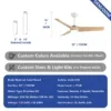 Blades Ceiling Fan, 35 W(0.05hp), Wood - view 2