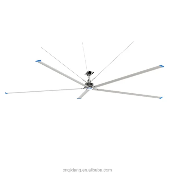 Blades Industrial Hvs Fan, 10ft, 3m, Aluminum, HVLS