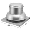 Blast Restaurant Exhaust Fan, 2400, CFM, 250W, Roof - view 5