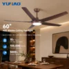 Bldc Ceiling Fan, ABS, 62W(0.08hp)
