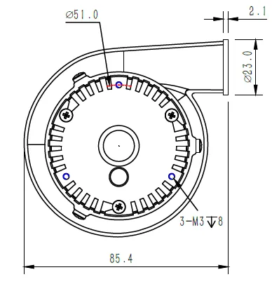 Blower, 000rpm, Brushless, 47m3/h - view 4