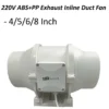 Booster Commercial Kitchen Extractor, Inline, 110-240V~