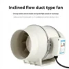 Booster Duct Ventilation Fan, Plastic, Inline - view 2