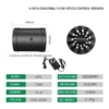 Boosting Diagonal Flow Fan, Inline, 100-240V, 68 - view 4